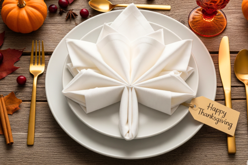 Maple Leaf Napkin Fold